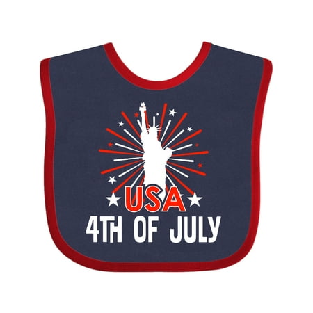 Inktastic 4th of July Holiday Parade Gift Baby Boy or Baby Girl Bib