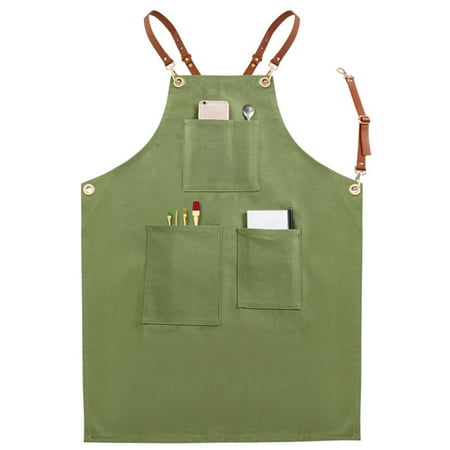 CHAOMA Casual Canvas Kitchen Cooking Aprons for Women Men Chef Apron with Pockets Waterdrop Resistant Grilling BBQ Work Aprons Cross Back Adjustable Painting Baking Apron
CHAOMA Casual Canvas Kitchen Cooking Aprons for Women Men Chef Apron with Pockets Waterdrop Resistant Grilling BBQ Work Aprons Cross Back Adjustable Painting Baking Apron