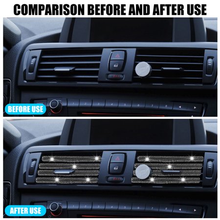Everso 10Pcs Car Air Vent Trim Strip Car Air Conditioner Trim Rhinestones Bling Car Interior Trim for All Straight Air Vent Outlet 
Everso 10Pcs Car Air Vent Trim Strip Car Air Conditioner Trim Rhinestones Bling Car Interior Trim for All Straight Air Vent Outlet