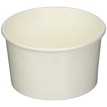 200-CT Disposable White 5-OZ Ice Cream Cups - Coppetta Medium Hot and Cold To Go Cups: Perfect for Cafes - Eco-Friendly Recyclable Paper Cup - Wholesale Takeout Food Container