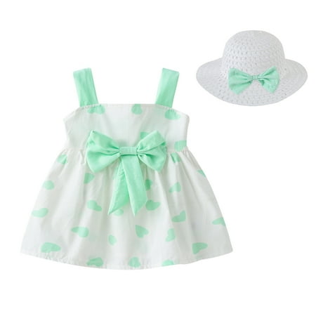 YWDJ 12 Months-4 Years Toddler Kids Girl Summer Cute Print Suspender Skirt Princess Dress+Hat Green 90
YWDJ 12 Months-4 Years Toddler Kids Girl Summer Cute Print Suspender Skirt Princess Dress+Hat Green 90