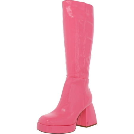 Circus by Sam Edelman Womens Kylie Patent Block Heel Knee-High Boots