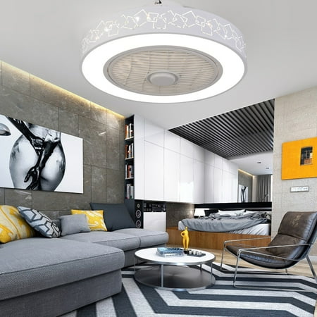 Oukaning 20 Modern Ceiling Fan Dimmable LED Light Flush Mount Chandelier w/Remote Control(White)
Oukaning 20 Modern Ceiling Fan Dimmable LED Light Flush Mount Chandelier w/Remote Control(White)