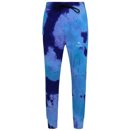 MAUNA KEA PANTALONI TIE DYE IN COTONE AZZURRI E BLU