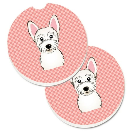 Carolines Treasures BB1226CARC Checkerboard Pink Westie Set of 2 Cup Holder Car Coasters Large multicolor
Carolines Treasures BB1226CARC Checkerboard Pink Westie Set of 2 Cup Holder Car Coasters Large multicolor