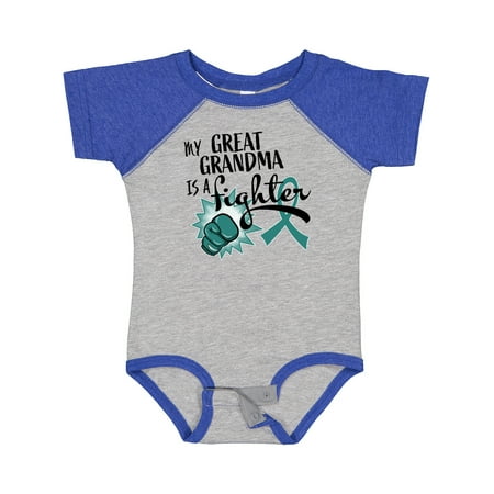 Inktastic Ovarian Cancer Awareness My Great Grandma is a Fighter Gift Baby Boy or Baby Girl Bodysuit
Inktastic Ovarian Cancer Awareness My Great Grandma is a Fighter Gift Baby Boy or Baby Girl Bodysuit