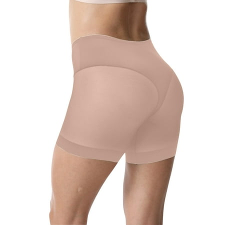 

LowProfile Shapewear for Women Tummy Control Plus Size Invisible Seamless Bikini Underwear Half Back Coverage Panties Body Shaper Shorts Beige XXL