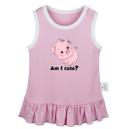 Am I Cute Funny Dresses For Baby Newborn Babies Animal Pig Pattern Skirts Infant Princess Dress 0-24M Kids Graphic Clothes (Pink Sleeveless Dresses 0-6 Months)
Am I Cute Funny Dresses For Baby Newborn Babies Animal Pig Pattern Skirts Infant Princess Dress 0-24M Kids Graphic Clothes (Pink Sleeveless Dresses 0-6 Months)
