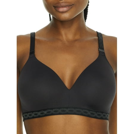 Women s Olga GM5461A Cloud 9 Wirefree Contour Bra (Black 44D)