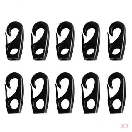 30 Pcs Shock Cord Hook Snap Hooks for 7mm Elastic Rope Strapping