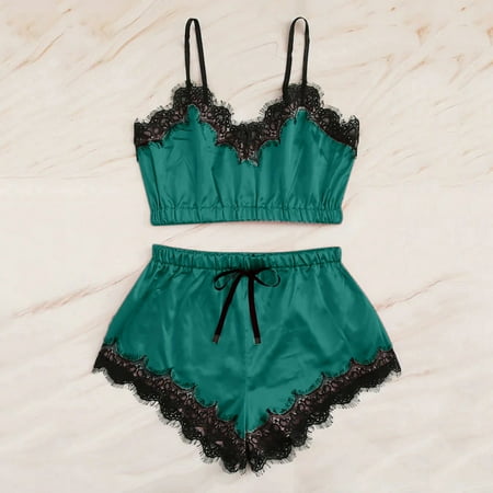 Gyouwnll Sleepwear For Womens Pajamas For Women Nightgowns For Women Sleepwear Sleeveless Strap Nightwear Lace Trim Satin Cami Top Pajama Sets
Gyouwnll Sleepwear For Womens Pajamas For Women Nightgowns For Women Sleepwear Sleeveless Strap Nightwear Lace Trim Satin Cami Top Pajama Sets
