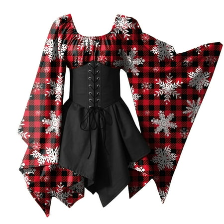 PhoneSoap Merry Christmas For Womens Trumpet Sleeve Irish Shirt Dress With Corset Traditional Dress Women M Gothic Retro Long Sleeve Corset Dress S
PhoneSoap Merry Christmas For Womens Trumpet Sleeve Irish Shirt Dress With Corset Traditional Dress Women M Gothic Retro Long Sleeve Corset Dress S