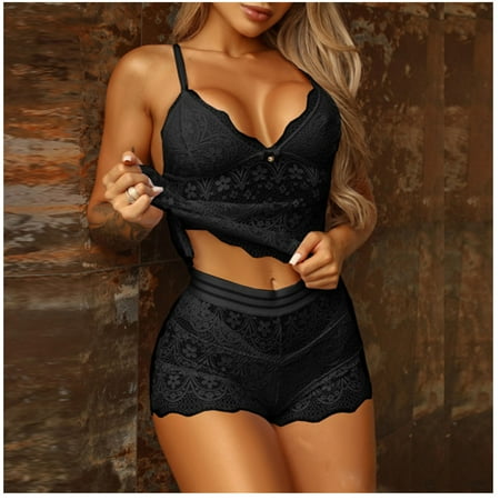 Tfalo Lingerie For Women Pajamas For Women Womens Bow Lace Solid Color Sexy Sling Pajama Set Sexy Lingerie Set
Tfalo Lingerie For Women Pajamas For Women Womens Bow Lace Solid Color Sexy Sling Pajama Set Sexy Lingerie Set