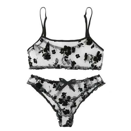 Women Lingerie Flower Embroidery Thong Underwear New Sleepwear 
Women Lingerie Flower Embroidery Thong Underwear New Sleepwear