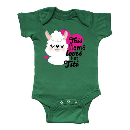 Inktastic Valentines Day This Llama Loves Her Titi Gift Baby Girl Bodysuit 
Inktastic Valentines Day This Llama Loves Her Titi Gift Baby Girl Bodysuit