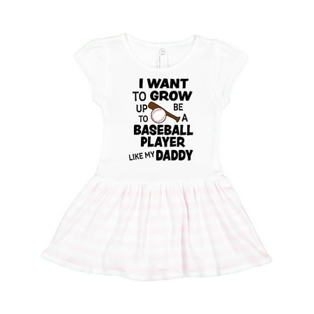 Inktastic I Want To Grow up To Be A Baseball Player Like My Daddy Gift Toddler Girl Dress
Inktastic I Want To Grow up To Be A Baseball Player Like My Daddy Gift Toddler Girl Dress