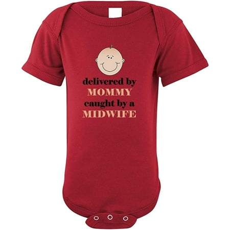Delivered By Mommy Caught By A Midwife Toddler Baby Cotton Bodysuit One Piece Garnet 6 Months
Delivered By Mommy Caught By A Midwife Toddler Baby Cotton Bodysuit One Piece Garnet 6 Months