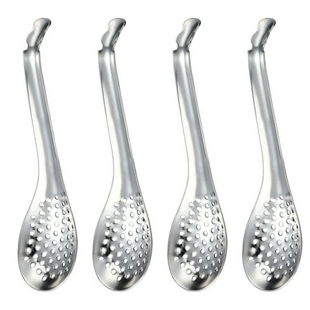 

Spoon Spoons Slotted Caviar Strainer Bar Spherification Colanders Molecular Scoop Stainless Steel Dicer Kitchen Filter