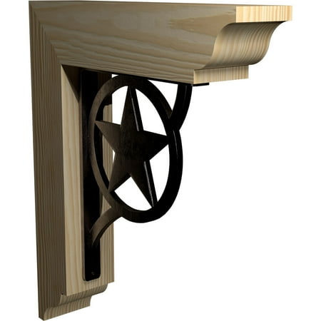 3 1/2 W x 11 1/2 D x 14 H Austin Traditional Ironcrest Smooth Bracket Douglas Fir (1 1/2 W x 7 1/2 D x 10 H Iron Bracket)
3 1/2 W x 11 1/2 D x 14 H Austin Traditional Ironcrest Smooth Bracket Douglas Fir (1 1/2 W x 7 1/2 D x 10 H Iron Bracket)