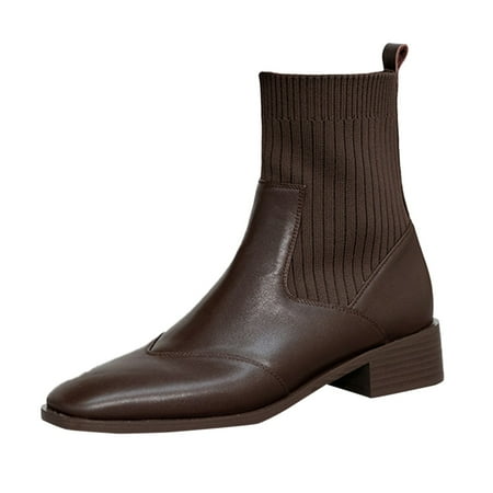 Qufokar Womens Wide Calf Boots Womens Tan Boots Women Ankle Boots Autumn And Winter Fashion British Style Comfortable Square Toe Square Heel Slip On
Qufokar Womens Wide Calf Boots Womens Tan Boots Women Ankle Boots Autumn And Winter Fashion British Style Comfortable Square Toe Square Heel Slip On