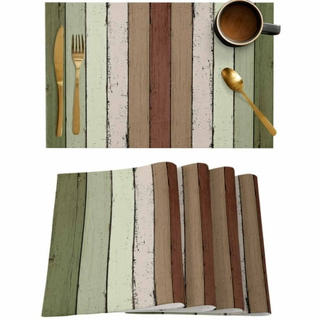 Farm Sage Green Wood Board Placemats Set of 4 Wipeable Washable Table Mats for Dining Tables Farmhouse Wooden Grain Place Mats for Kitchen Event Party Tabletop Decor 
Farm Sage Green Wood Board Placemats Set of 4 Wipeable Washable Table Mats for Dining Tables Farmhouse Wooden Grain Place Mats for Kitchen Event Party Tabletop Decor