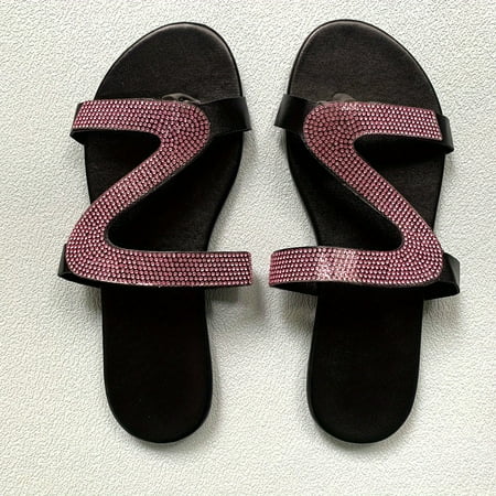 Glamorous Rhinestone-Embellished Slide Sandals - Comfortable Open Toe Design - Perfect for Beach and Outdoor Wear
Glamorous Rhinestone-Embellished Slide Sandals - Comfortable Open Toe Design - Perfect for Beach and Outdoor Wear