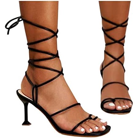 High Heel Boots For Women Womens Strappy Lace up Heels Sandals Sexy High Heeled Ankle Strap Summer Dress Shoes Silver Size 7.5
High Heel Boots For Women Womens Strappy Lace up Heels Sandals Sexy High Heeled Ankle Strap Summer Dress Shoes Silver Size 7.5