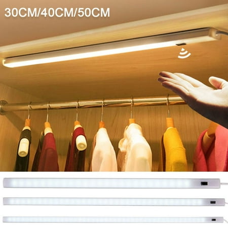 Gpoty LED KITCHEN UNDER CABINET CUPBOARD STRIP LIGHTS USB OL WHITE HAND SENSOR