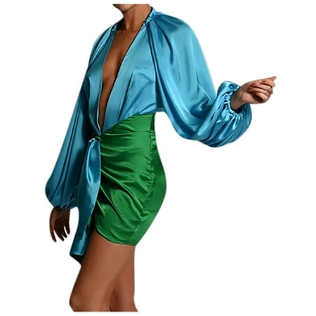 YFPWM Rompers for Women Dressy Boho Print Pants Ethnic Beach Long Jumpsuit Party Crop Jumpsuit Corset Y2k Fashion Jumpsuit Long Sleeve Deep V Jumpsuits High Pockets Hip Dress