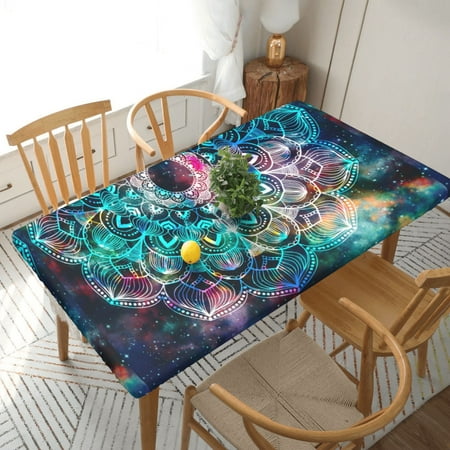 Home Deluxe Tablecloth Mandala Pattern Waterproof Elastic Rim Edged Table Cover- For Christmas Parties And Picnics 5ft
Home Deluxe Tablecloth Mandala Pattern Waterproof Elastic Rim Edged Table Cover- For Christmas Parties And Picnics 5ft