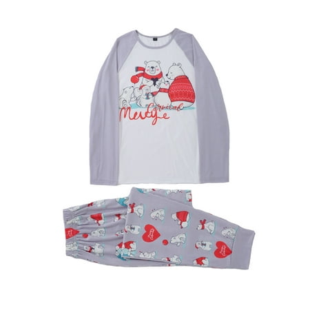 Gureui Christmas Matching Family Pajamas Set Bear Letter Printed Crew Neck Long Sleeve Tops+ Pyjama Long Trousers Set /Romper Nightwear
Gureui Christmas Matching Family Pajamas Set Bear Letter Printed Crew Neck Long Sleeve Tops+ Pyjama Long Trousers Set /Romper Nightwear