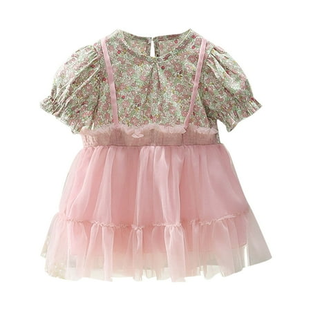 Summer Fashion Flower Printed Bubble Sleeve Mesh Little Girl Princess Dress Kids Baby Sweet Sundress Outwear Leisure Dailywear
Summer Fashion Flower Printed Bubble Sleeve Mesh Little Girl Princess Dress Kids Baby Sweet Sundress Outwear Leisure Dailywear