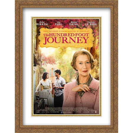 The Hundred Foot Journey 28x36 Double Matted Large Gold Ornate Framed Movie Poster Art Print