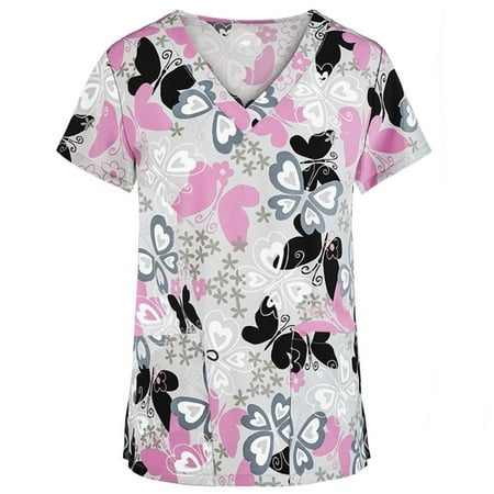 Cakiesky Women s Scrubs Shirts Moisture Wicking V-Neck Printed St Patricks Day Shirt Hot Pink XL
Cakiesky Women s Scrubs Shirts Moisture Wicking V-Neck Printed St Patricks Day Shirt Hot Pink XL
