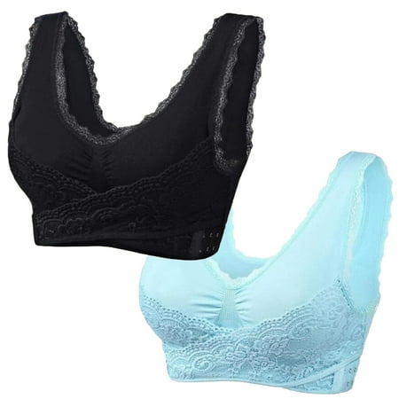 FchengtaiS 2PC Kendally Bras for Women Front Cross Lace Push Up Daily Bra Gathered Breathable Wirefree Comfort Full Coverage Lingerie Bar
FchengtaiS 2PC Kendally Bras for Women Front Cross Lace Push Up Daily Bra Gathered Breathable Wirefree Comfort Full Coverage Lingerie Bar