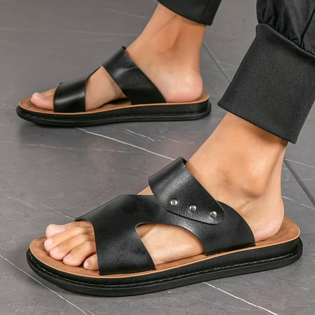 Men s Beach Shoes For Spring And Summer Slides With Microfiber Leather Uppers Casual Non Slip Open Toe Shoes For Indoor Outdoor Walking
Men s Beach Shoes For Spring And Summer Slides With Microfiber Leather Uppers Casual Non Slip Open Toe Shoes For Indoor Outdoor Walking