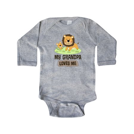Inktastic Grandpa Loves Me Grandson Gift Gift Baby Boy or Baby Girl Long Sleeve Bodysuit 
Inktastic Grandpa Loves Me Grandson Gift Gift Baby Boy or Baby Girl Long Sleeve Bodysuit