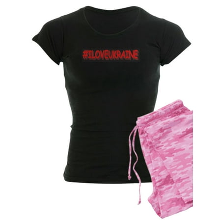 CafePress - #I LOVE UKRAINE Design. Buy Now Pajamas - Women s Dark Pajamas