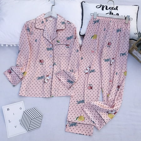 Long Sleeve Pajamas Autumn Ice Silk Long Sleeve Trousers Suit Printing Fashion Pyjamas Set
Long Sleeve Pajamas Autumn Ice Silk Long Sleeve Trousers Suit Printing Fashion Pyjamas Set