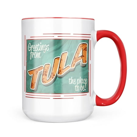 Neonblond Greetings from Tula Vintage Postcard Mug gift for Coffee Tea lovers
Neonblond Greetings from Tula Vintage Postcard Mug gift for Coffee Tea lovers