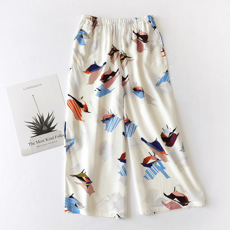 Xerarch Capri Pants Women s Summer Thin Cool Cotton Pajamas Have Side Pockets To Wear Sunscreen Home Pants Seven Point Wide Leg Pants
Xerarch Capri Pants Women s Summer Thin Cool Cotton Pajamas Have Side Pockets To Wear Sunscreen Home Pants Seven Point Wide Leg Pants