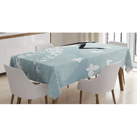 Bridal Shower Decorations Tablecloth Bride in Butterfly Dress on Abstract Floral Backdrop Rectangular Table Cover for Dining Room Kitchen 60 X 84 Inches Light Blue and White by Ambesonne
Bridal Shower Decorations Tablecloth Bride in Butterfly Dress on Abstract Floral Backdrop Rectangular Table Cover for Dining Room Kitchen 60 X 84 Inches Light Blue and White by Ambesonne