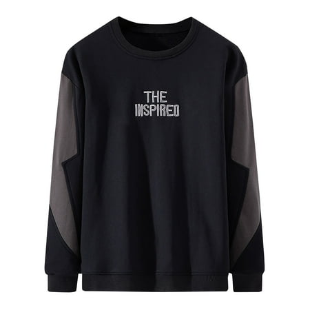 Mens Letter Printed Color Block Sweatshirt Fleece Casual Long Sleeve Lightweight Comfy Round Neck Pullover Top Fashion Lightweight Casual Sweatshirt
Mens Letter Printed Color Block Sweatshirt Fleece Casual Long Sleeve Lightweight Comfy Round Neck Pullover Top Fashion Lightweight Casual Sweatshirt