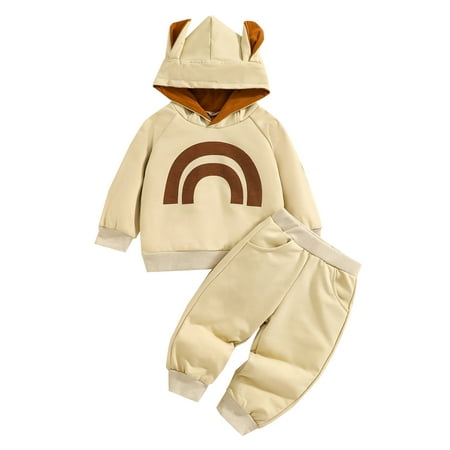 Infant Baby Cute 2pcs Outfit Clothes Rainbow Ear Hoodie Sweatshirt Top Pocket Pants Warm Fall Winter
Infant Baby Cute 2pcs Outfit Clothes Rainbow Ear Hoodie Sweatshirt Top Pocket Pants Warm Fall Winter
