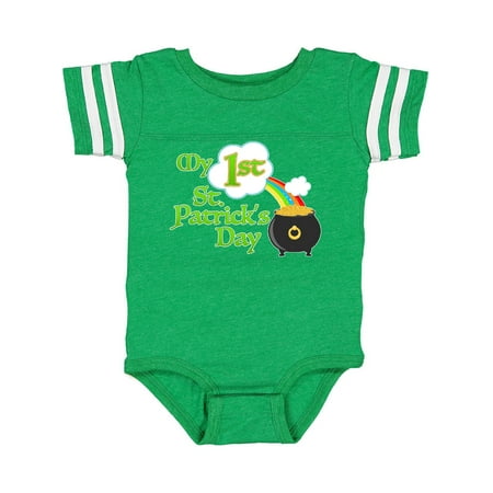 Inktastic My First St. Patricks Day- pot of gold and rainbow Gift Baby Boy or Baby Girl Bodysuit
Inktastic My First St. Patricks Day- pot of gold and rainbow Gift Baby Boy or Baby Girl Bodysuit