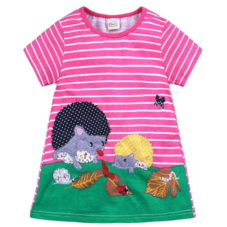 EHTMSAK Infant Baby Toddler Child Children Kids Animal Dresses for Girls Dress Summer Short Sleeve Sundress Hot Pink 18M-6Y 4Y
EHTMSAK Infant Baby Toddler Child Children Kids Animal Dresses for Girls Dress Summer Short Sleeve Sundress Hot Pink 18M-6Y 4Y