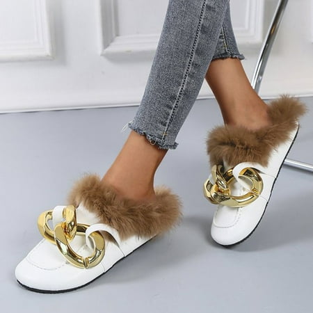 HP95 Retro Women Vintage Casual Large Metal Locking Hook Loop Enviros Fleece Low Heels Slingback Fall Winter Round Toe Shoes
HP95 Retro Women Vintage Casual Large Metal Locking Hook Loop Enviros Fleece Low Heels Slingback Fall Winter Round Toe Shoes