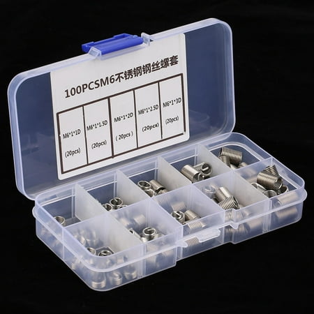 OTVIAP 50pcs M8-M12 Fine Thread Stainless Steel Coiled Wire Helical Screw Thread Inserts Set Coiled Wire Insert Screw Thread Insert
OTVIAP 50pcs M8-M12 Fine Thread Stainless Steel Coiled Wire Helical Screw Thread Inserts Set Coiled Wire Insert Screw Thread Insert