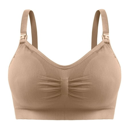 PERZOE Nursing Bra Breasted Closure Elastic Shoulder Straps Wire Free Anti-Sagging Nursing Bra Women Padded Open Front Maternity Breastfeeding Bra
PERZOE Nursing Bra Breasted Closure Elastic Shoulder Straps Wire Free Anti-Sagging Nursing Bra Women Padded Open Front Maternity Breastfeeding Bra