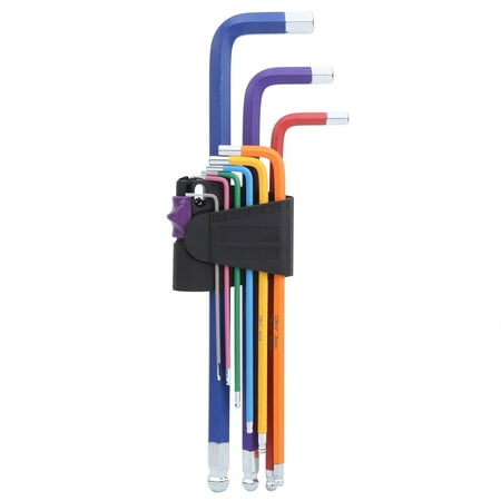 9Pcs Hex Wrench Set Steel Ball Head Colorful Extension L Shape Repairing Hand Tools
9Pcs Hex Wrench Set Steel Ball Head Colorful Extension L Shape Repairing Hand Tools